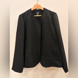 Eileen Fisher Textured Black Blazer